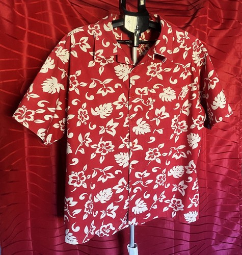 Chemise homme hawaïenne rouge