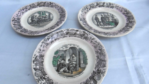 Assiette porcelaine hb - assiette, en