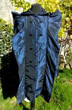 Superbe manteau Trench original Guxy Bleu petrole L / 44/46