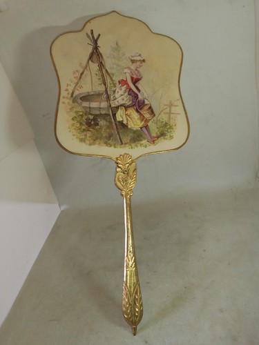 Ancien eventail soie - en,