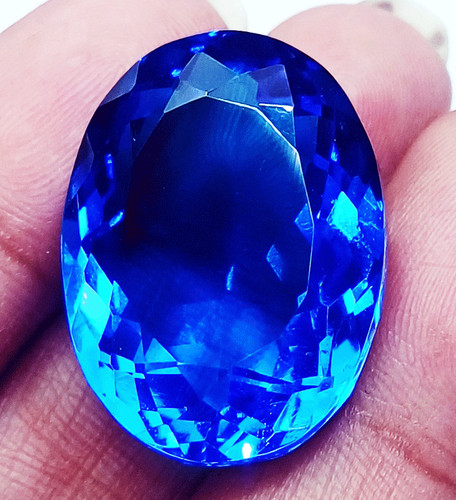 Topaze bleue ct pierre - bleue, 35,00+