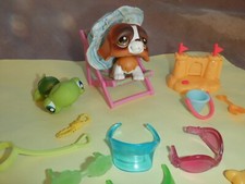 LPS PET SHOP accessoires plage Saint-bernard  tortue