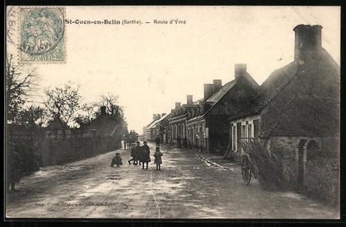 Cpa ouen belin route - cpa,