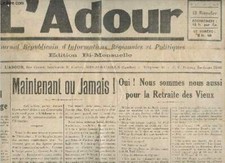 L'Adour n°5 15 novembre 1937 - Le renard pris au piège - maintena