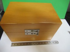 Reichert Autriche Vide Bois Boîte Nomarski Microscope Pièce Comme sur la Photo