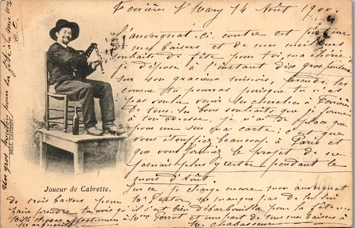 Joueur cabrette carte - 15,