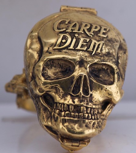 Antique français crâne bague - français,
