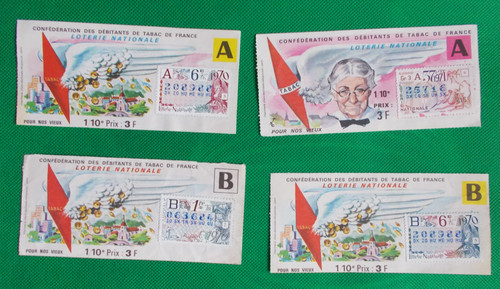 Lot billets loterie - 4,