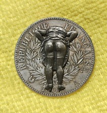 Medaille jeton satirique erotique maison Close Napoleon 1er Empereur