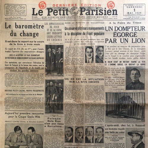 Journal petit parisien - le,