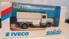 SOLIDO camion IVECO course paris dakkar 1/55 + box neuf TRUCK LKW no norev joal