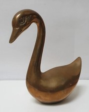 Sculpture cygne laiton bronze