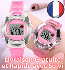 Montre Enfant Sport Quartz Digital Bracelet Silicone Lumineuse Date Chrono Mode