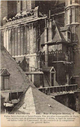 Cpa paris rue - paris,