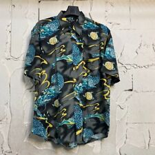 Chemise hawaienne grise motifs