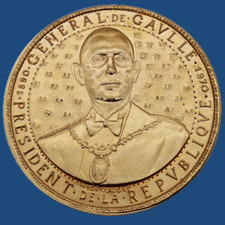 médaille plaque portrait