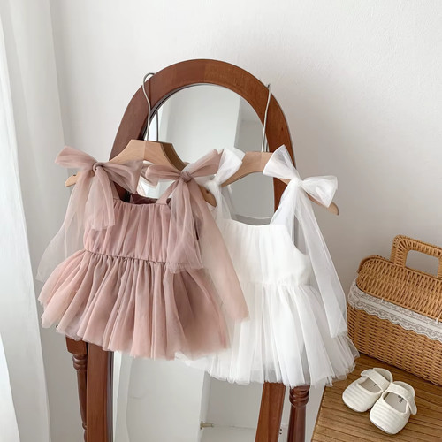 Robe tulle bébé fille - fille, nœud