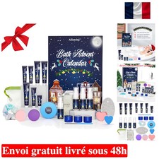 Calendrier de l'Avent 24 Jours - Soins Luxueux pour Femme, Hydratation Hivernale