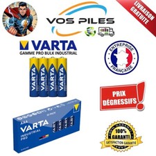 Piles Alcaline 1,5V AAA LR03 MN2400 E92 LR3 AM4 1270 mAh ( Varta Industrial )
