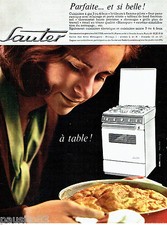 PUBLICITE ADVERTISING 1016  1963  Sauter  cuisinière gaz