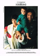 PUBLICITE ADVERTISING 025  1986  JC DE CASTEBAJAC pour ICEBERG  B. FRUA F. FERRI