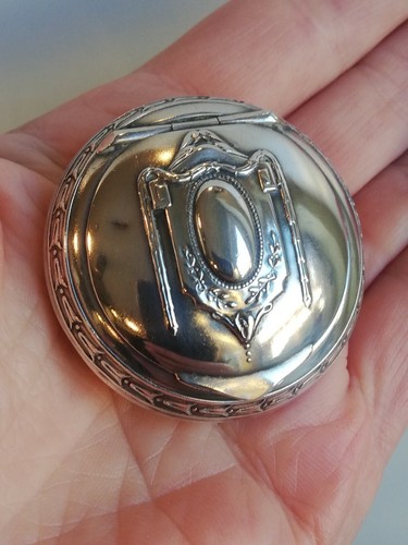 Poudrier argent petite - poudrier,