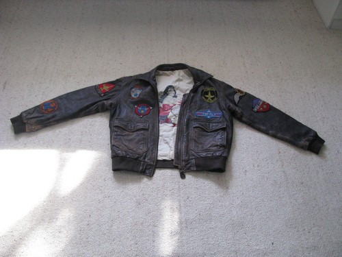 Veste cuir aviateur - veste,