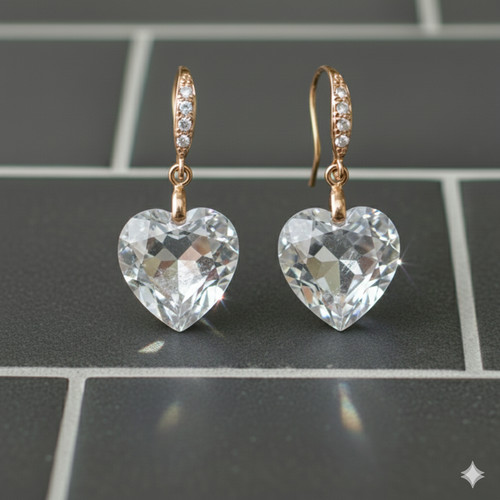 Boucle oreille cystal - d’oreille,