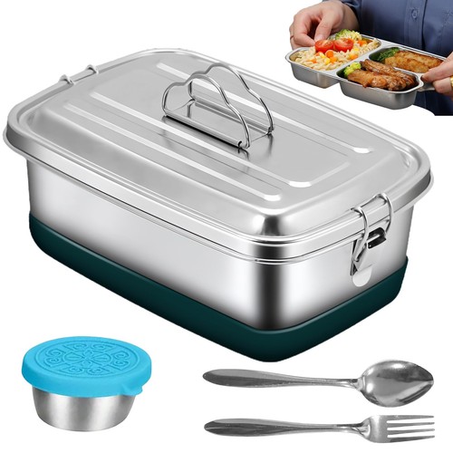 Boîte bento acier - à, en