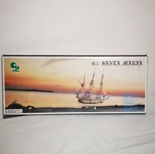 Vintage Maquette SANTA MARIA Bateau à Monter en Bois État Neuf Made in Taïwan