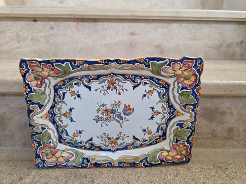 Ancien plat faïence de - faïence,