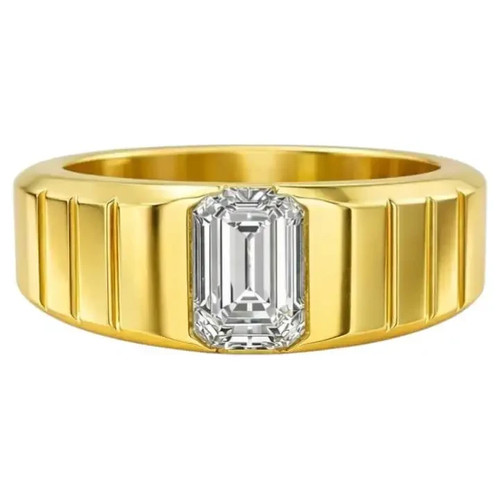 Bague solitaire moissanite - bague,