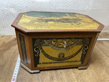 boite à biscuits en tôle lithographiée Ancienne Vers 1900 Gâteaux / ( Réf N.9 )