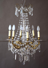 Grand lustre à 6 lumières en