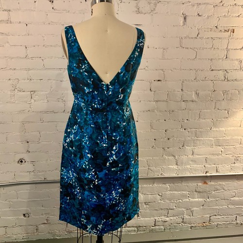 Crew silk dress indigo - silk,