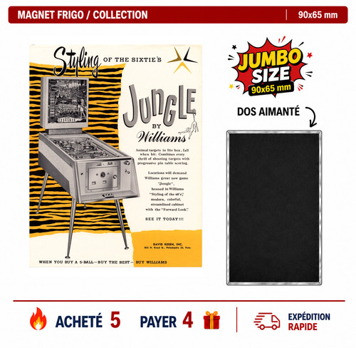 Magnet frigo jungle 90x65 - magnet,