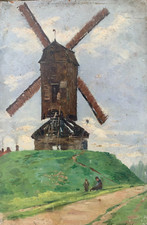 Ancienne huile sur panneau de