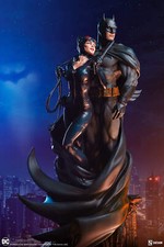 SIDESHOW DC Comics Détective Batman Et Catwoman Diorama Statue Figurine NEUF