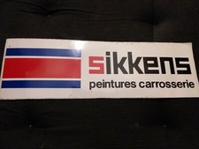 autocollant vintage peintures Sikkens auto rallye 