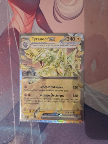 Carte pokémon tyranocif - pokémon, ex