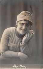 Mademoiselle Feldgrau En Uniforme Patriotique Carte Postale AK 1916