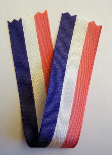 Ancien ruban tricolore fin 15 - ancien,