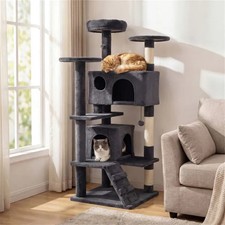52in Cat Tree Tower Dark Gray