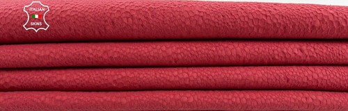 Rose rouge nubuck serpent - rouge,