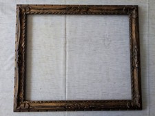 cadre Montparnasse 8F bois patine feuillure 46 cm x 38 cm frame tableau Gravure