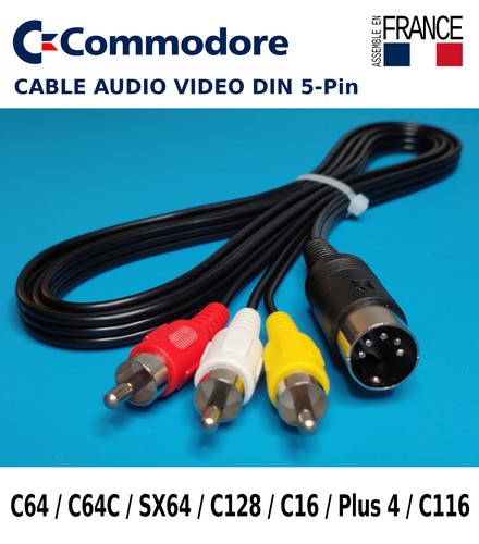 Commodore cable audio video - cable,