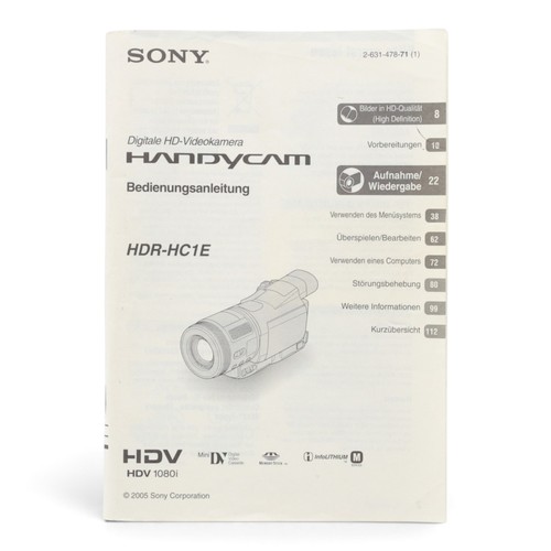 Sony caméscope numérique - caméscope, hd