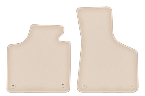 Tapis avant velours beige pour