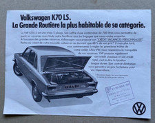 Feuillet automobile Volkswagen K70 LS ( tampon Saint Claude Jura )