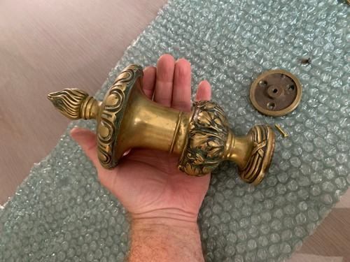 Boule escalier bronze ancienne - boule,